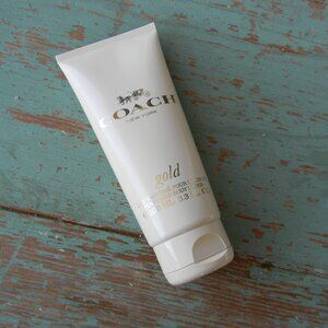 COACH NEW YORK GOLD PERFUMED BODY LOTION 3.3 FL OZ 95% FULL